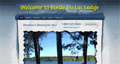 Desktop Screenshot of bordedulaclodge.com